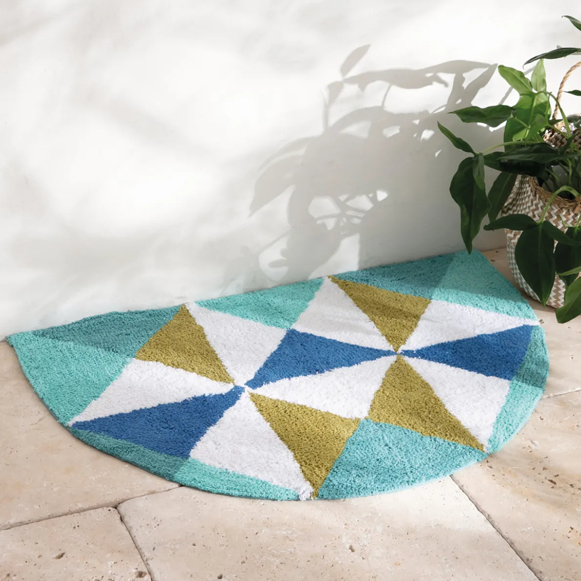 Herbier imaginaire Tapis de bain tufté