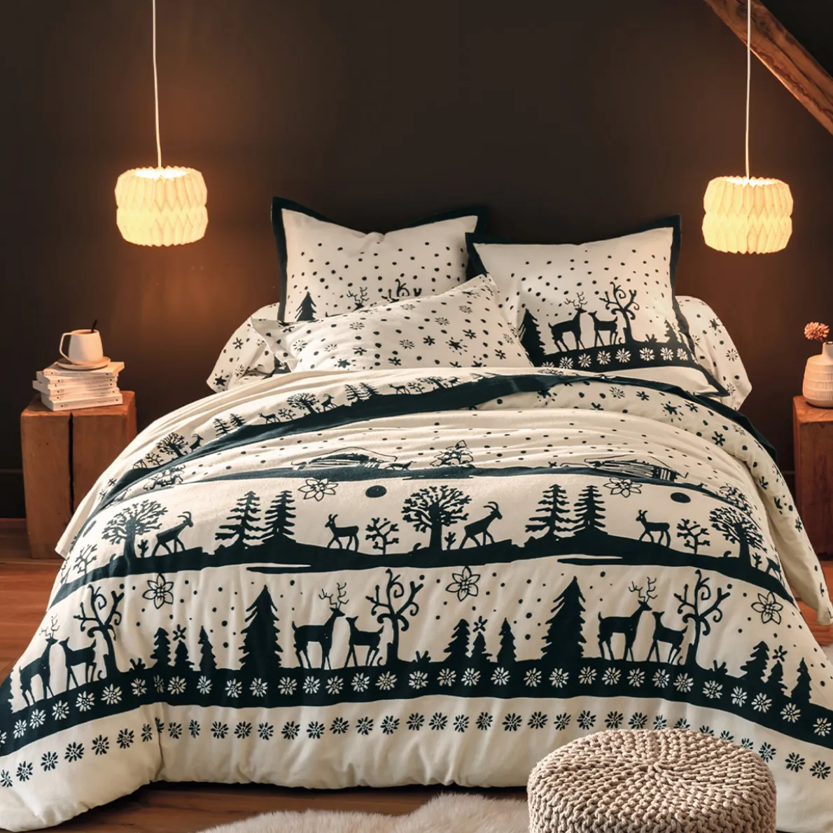 Hiver folk Linge de lit