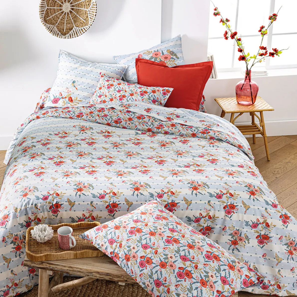 Horizons fleuris Linge de lit