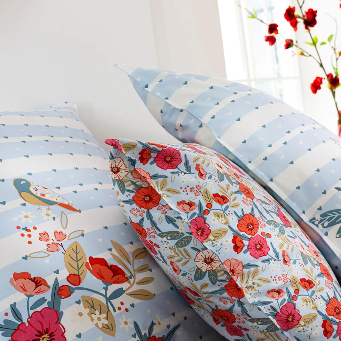 Horizons fleuris Linge de lit