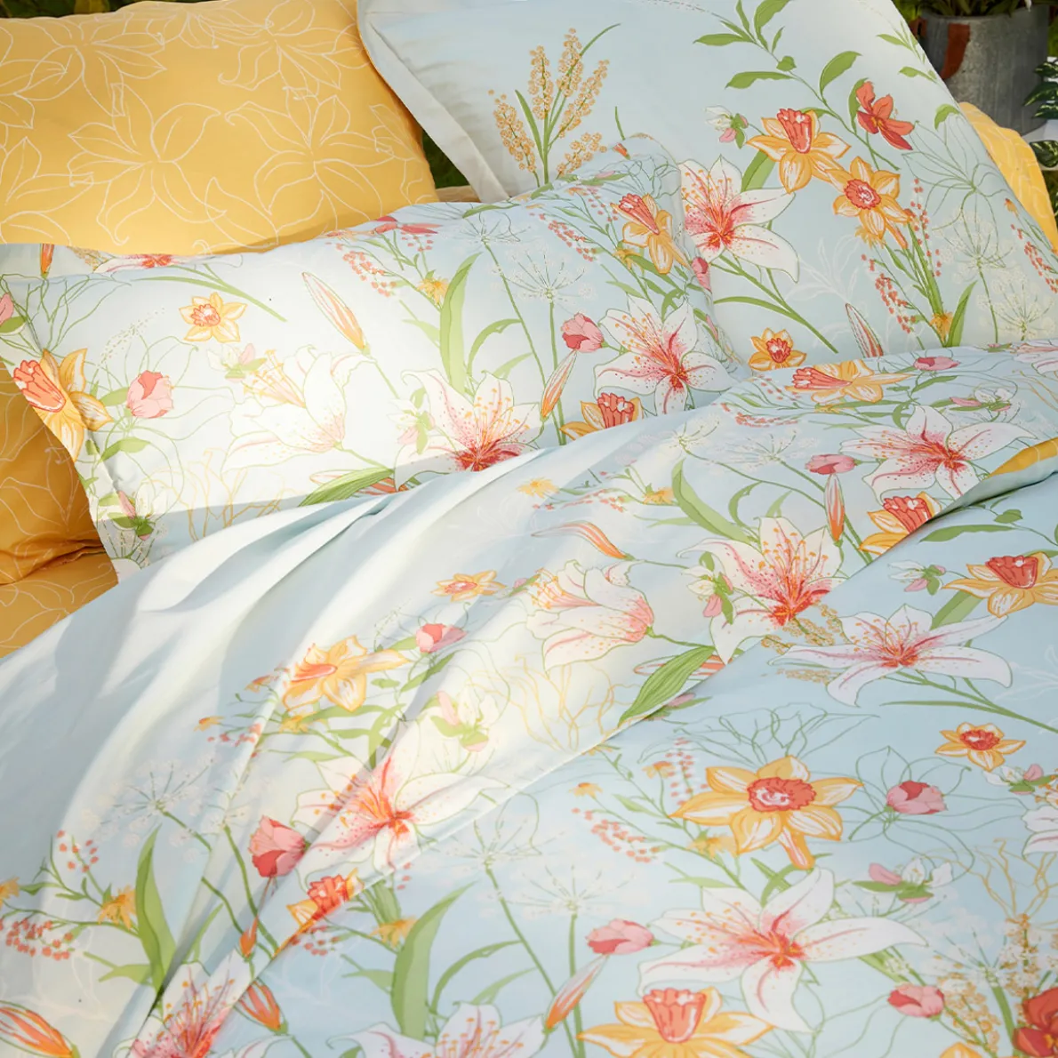 Jonquilles en fête Linge de lit