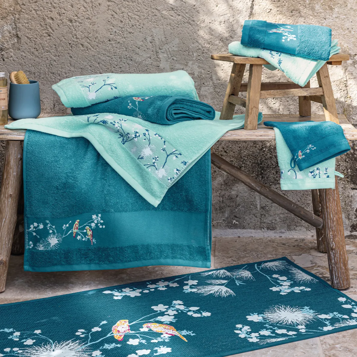 Juste avant l'aurore Tapis de bain