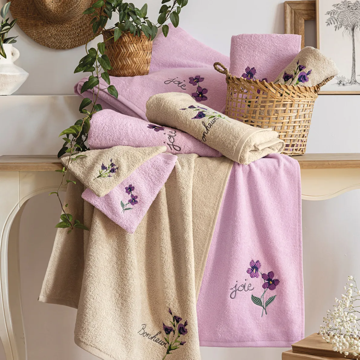 Langage des fleurs Linge de bain