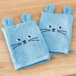 La tête dans les étoiles 2 gants de toilette