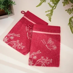 Le jardin des amis 2 gants de toilette