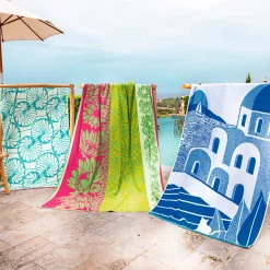 Les couleurs de Corfou Maxi drap de plage