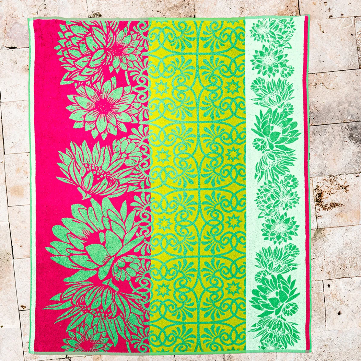 Les couleurs de Corfou Maxi drap de plage