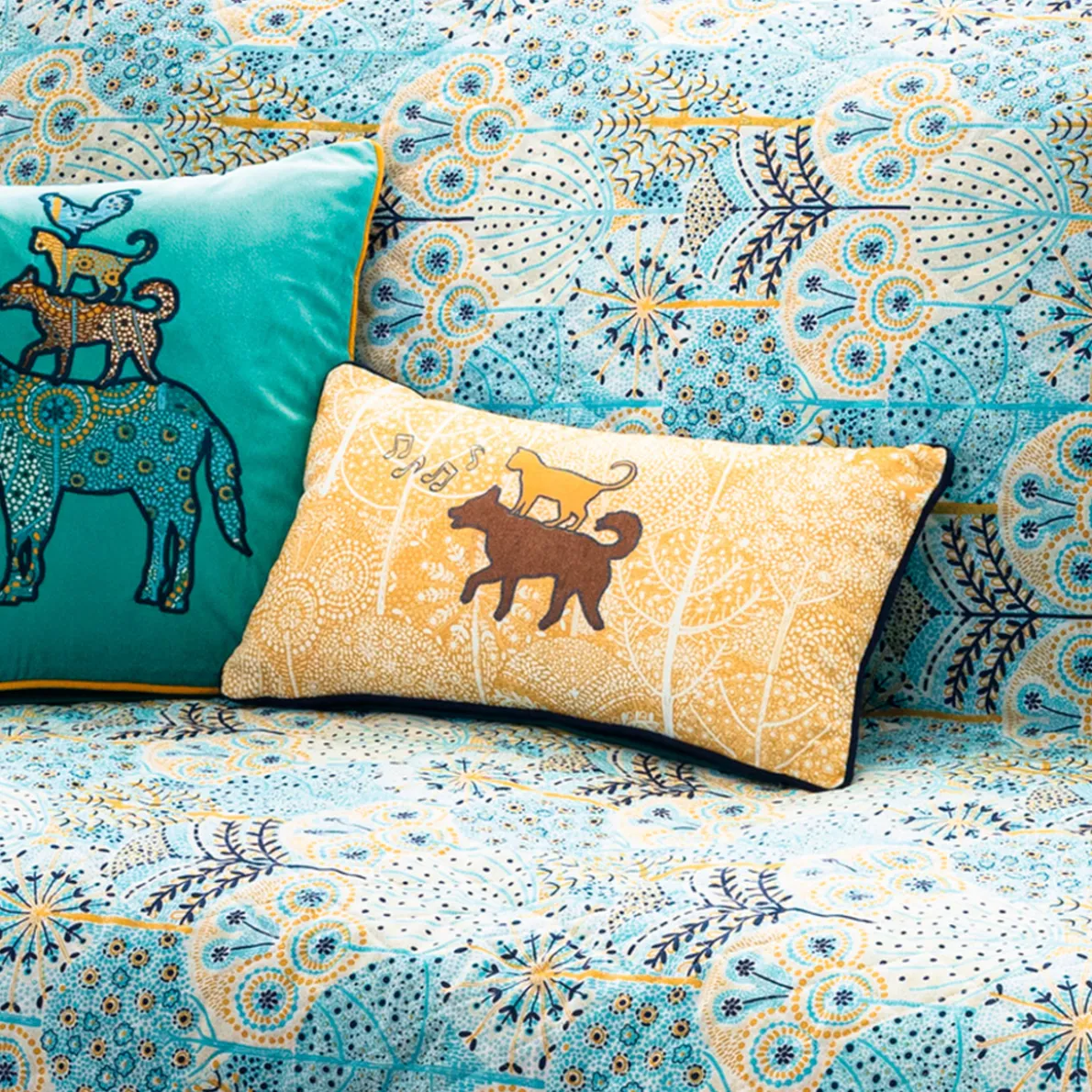 Les musiciens de Brême Coussin