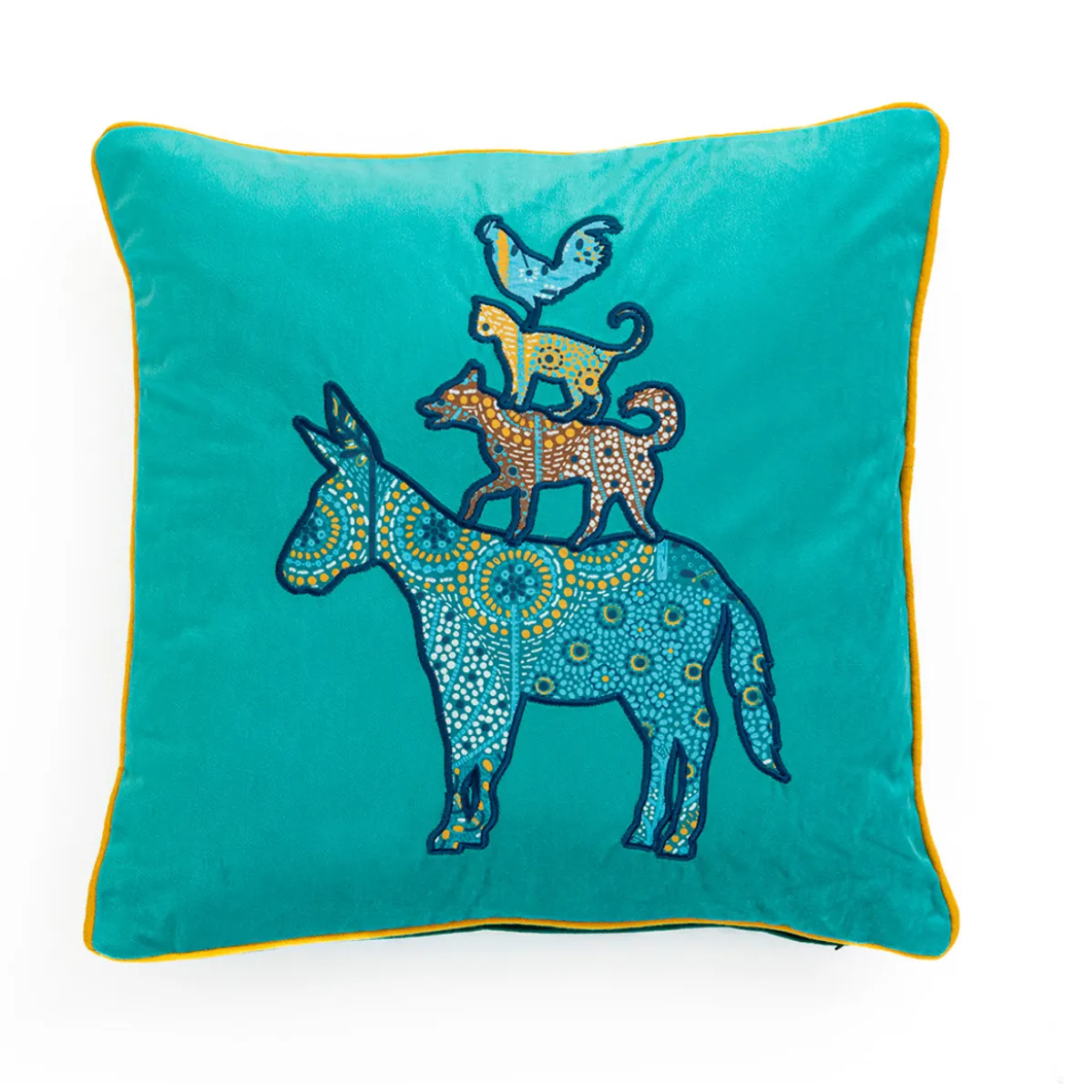 Les musiciens de Brême Housse de coussin âne
