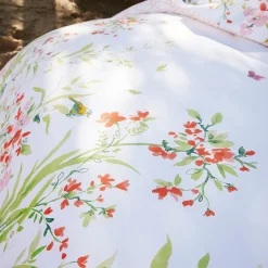 Les oiseaux s'invitent au jardin Linge de lit