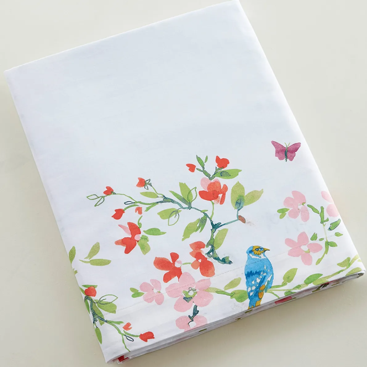 Les oiseaux s'invitent au jardin Linge de lit