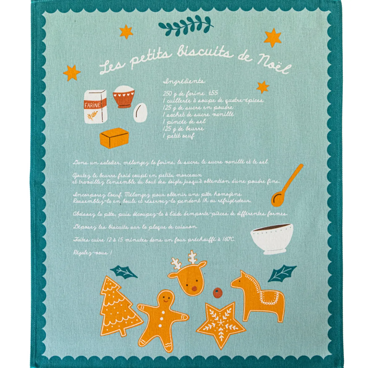 Les petits biscuits de Noël 3 torchons