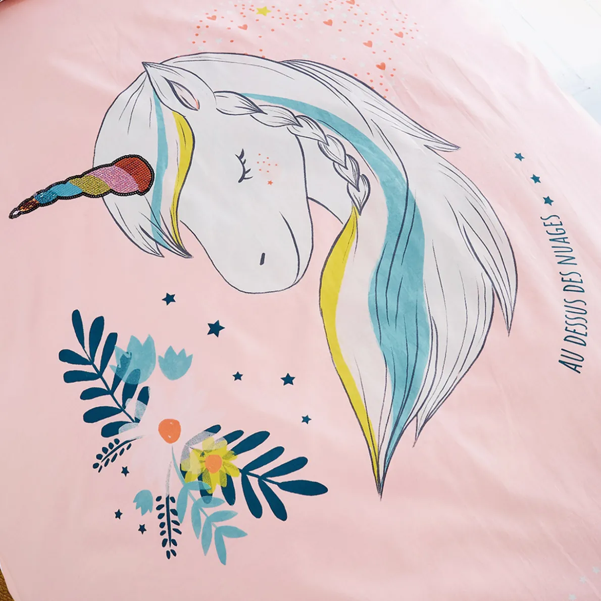 Ma licorne magique Parure de lit housse de couette enfant