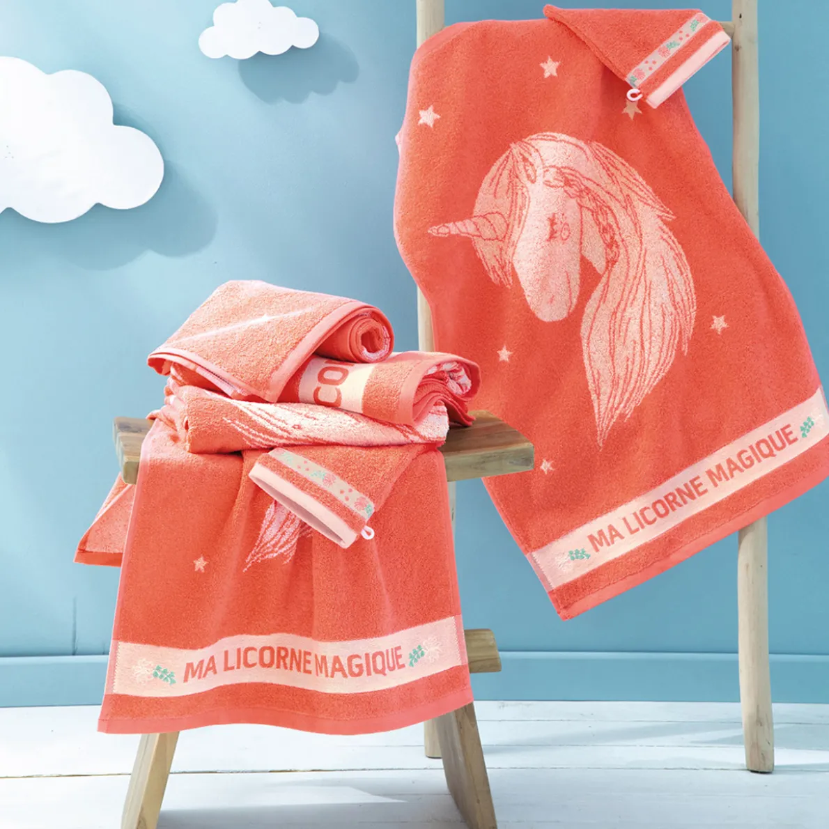 Ma licorne magique Serviette de bain