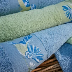 Mésanges et pommiers Linge de bain