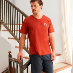 Pelote basque Pyjama short brique