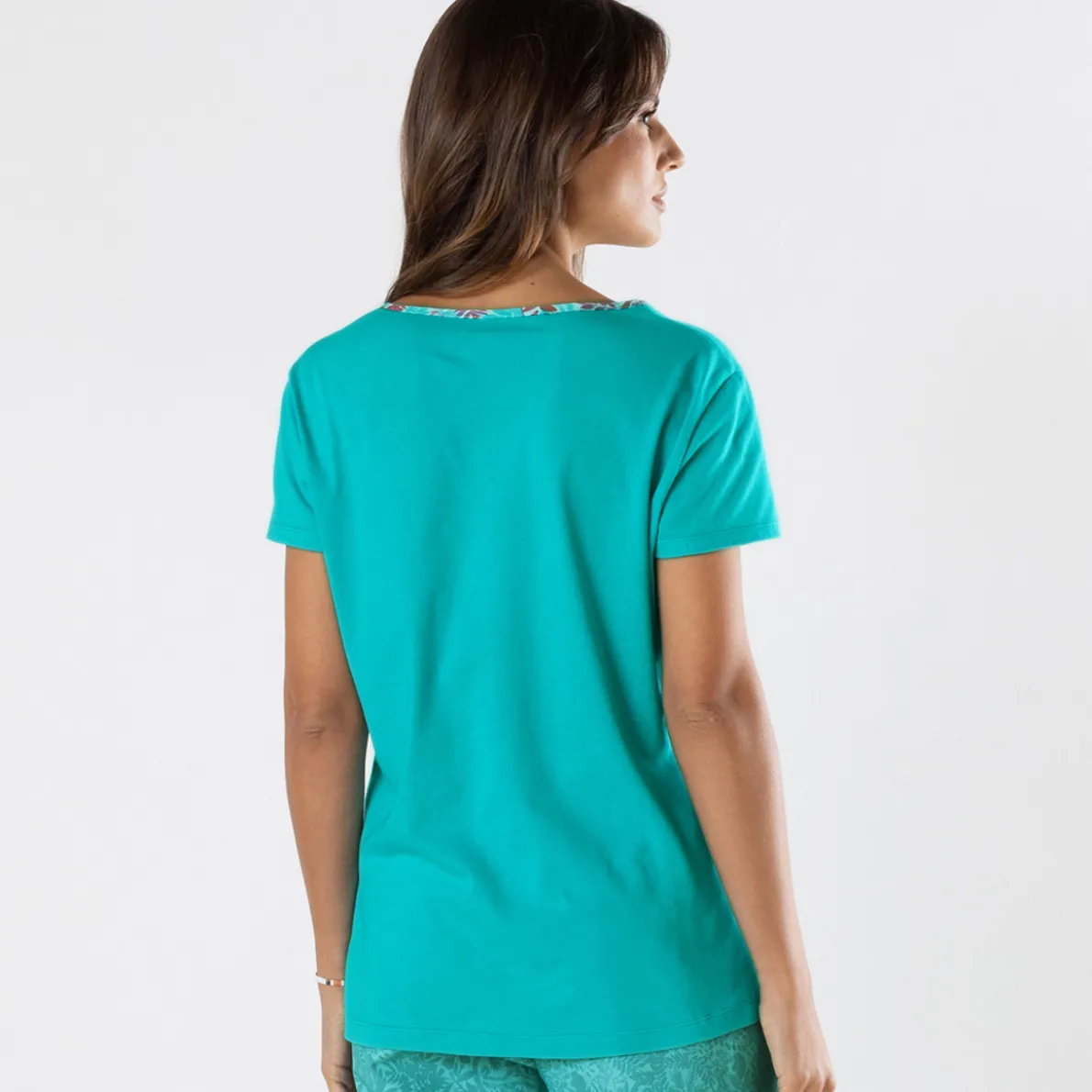 Poésie créole T-shirt turquoise