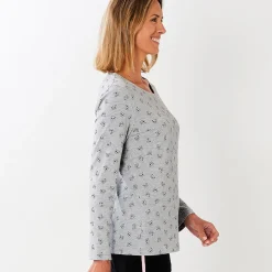Rose bambou T-shirt gris