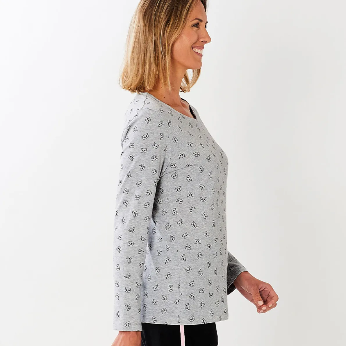Rose bambou T-shirt gris