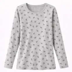 Rose bambou T-shirt gris