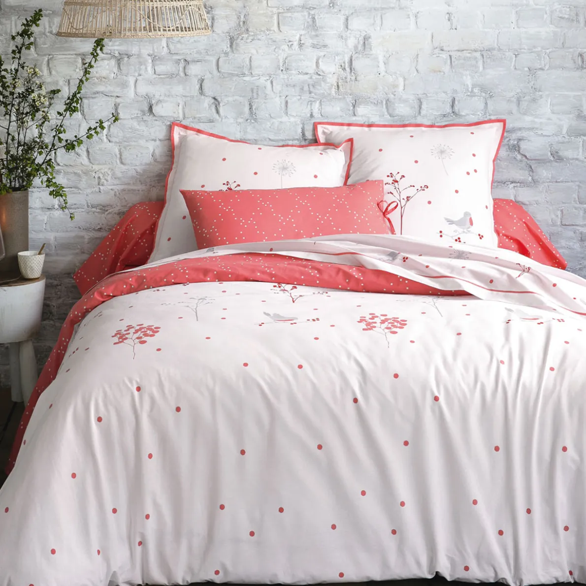 Rouge poète Housse de couette