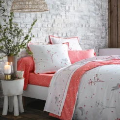 Rouge poète Linge de lit