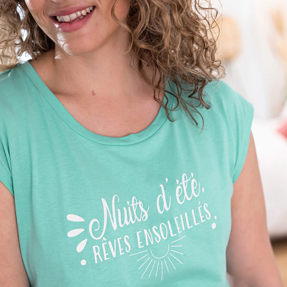 Rêves ensoleillés T-shirt menthe