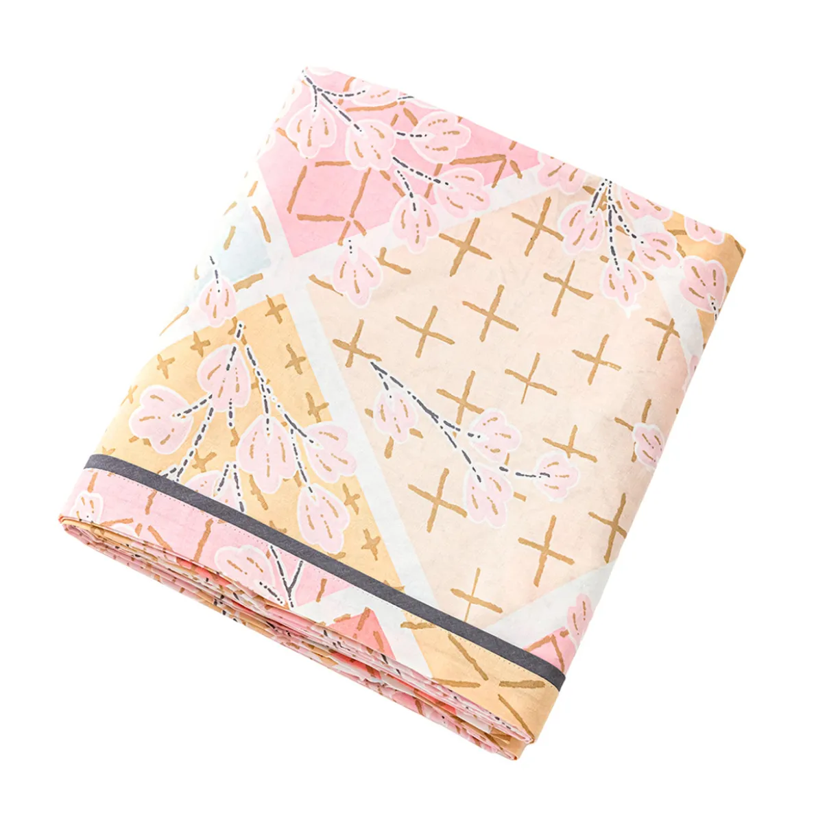 Sashiko en fleurs Drap