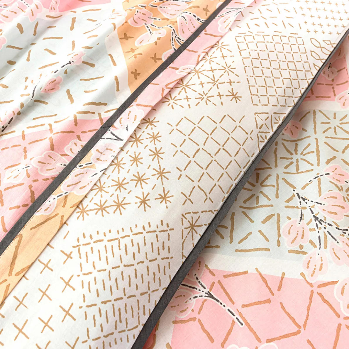 Sashiko en fleurs Linge de lit