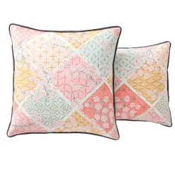 Sashiko en fleurs Linge de lit