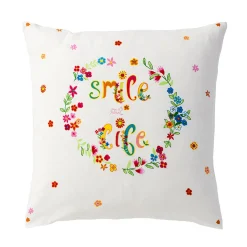Smile at life Taie d'oreiller