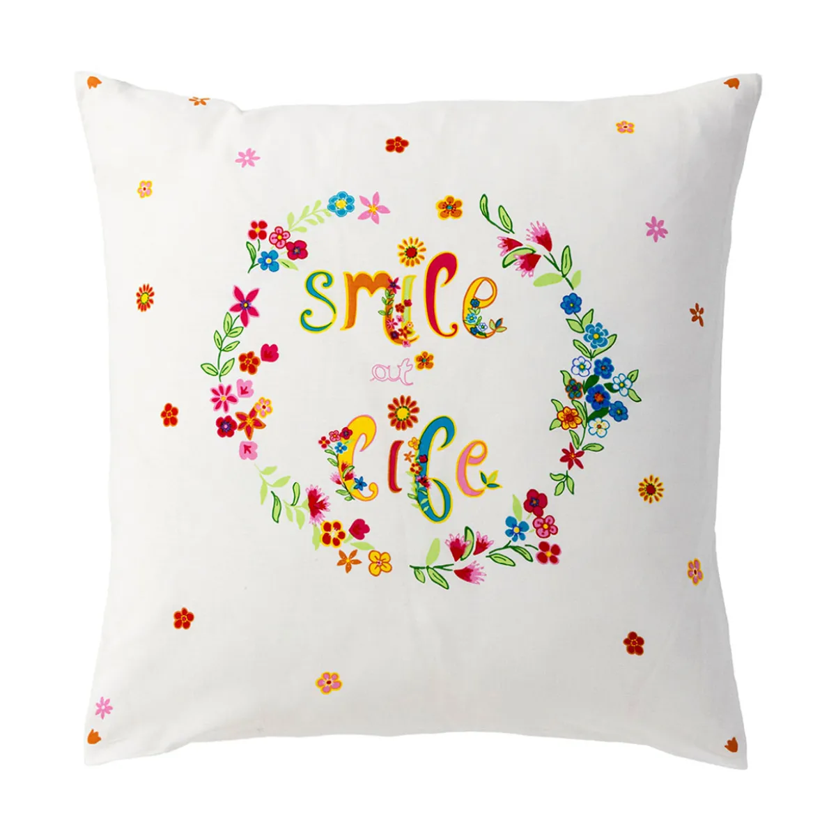 Smile at life Taie d'oreiller