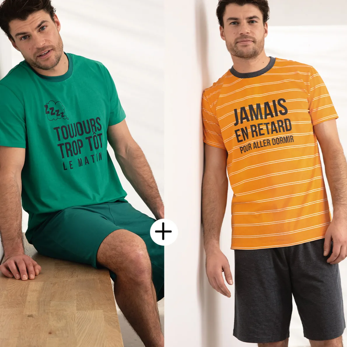 Toujours à l'heure 2 pyjamas shorts