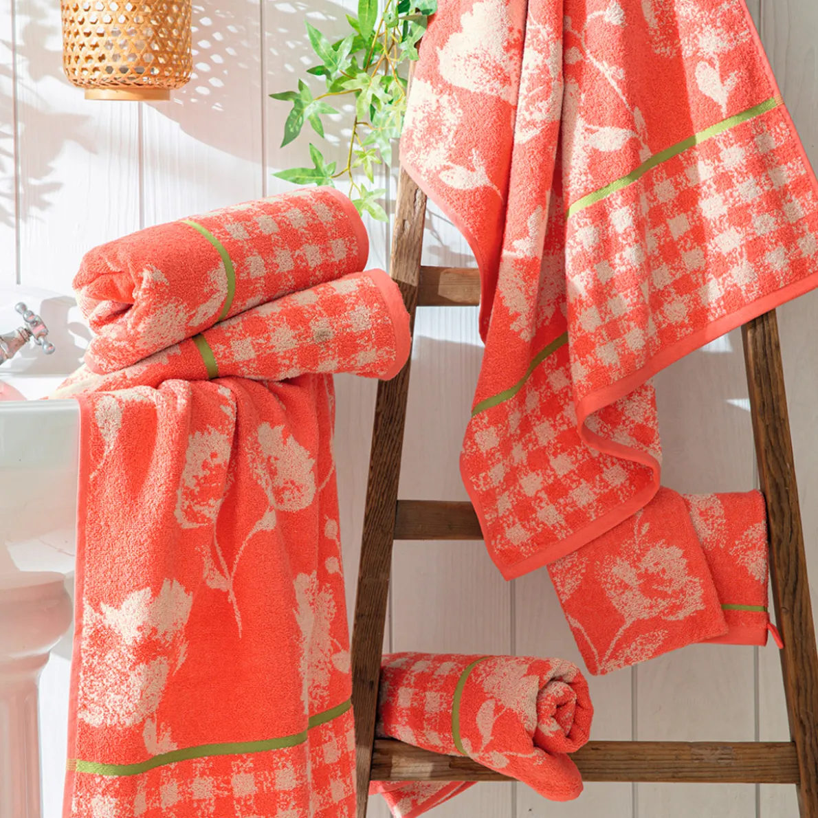 Été pastel 2 gants de toilette