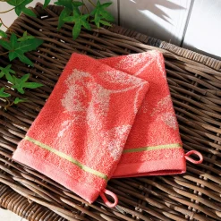 Été pastel 2 gants de toilette