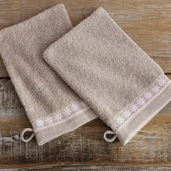 Trop chouette 2 gants de toilette