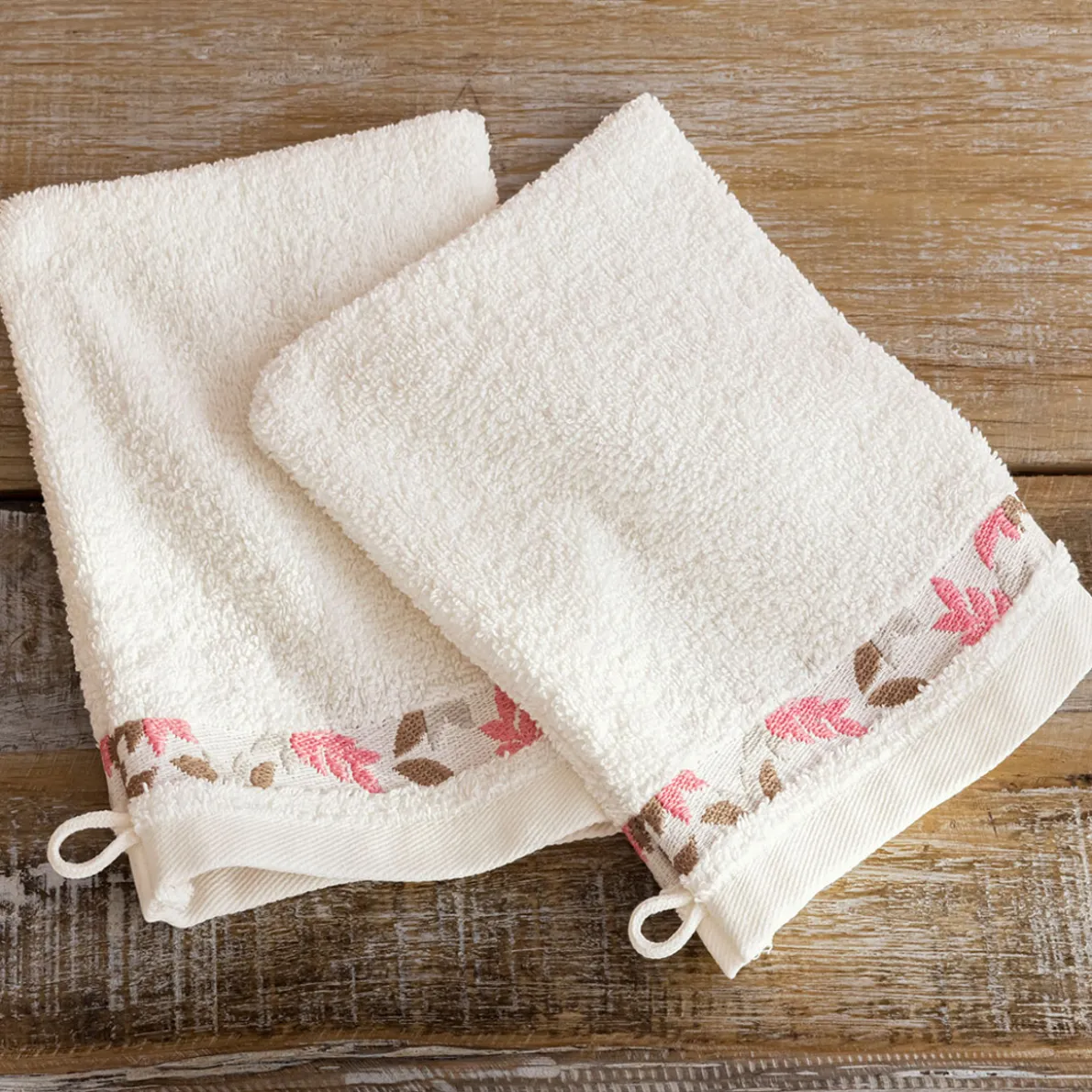 Trop chouette 2 gants de toilette
