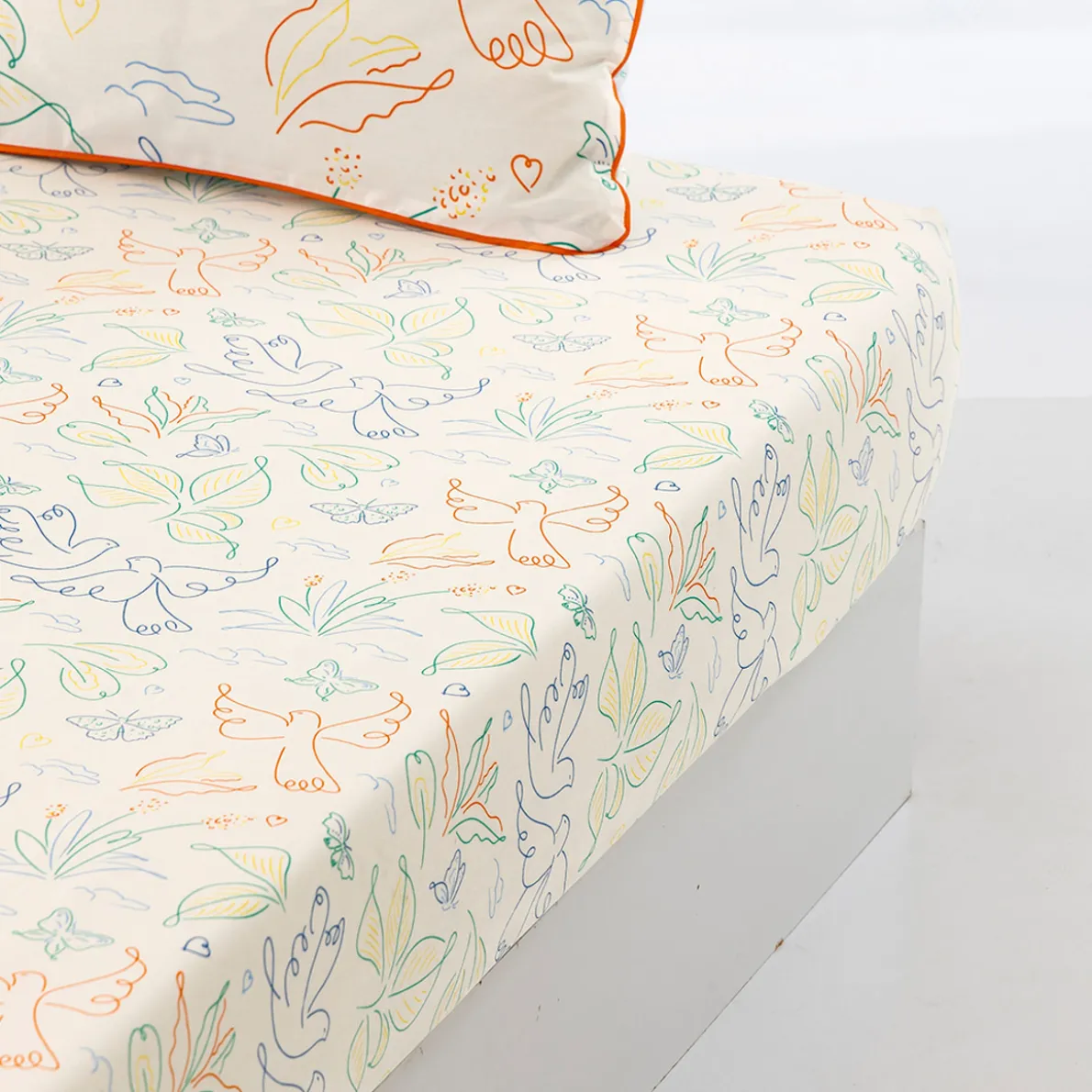 Un amour de colombes Linge de lit