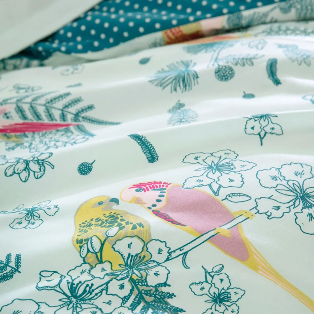 Un amour de perruches Linge de lit
