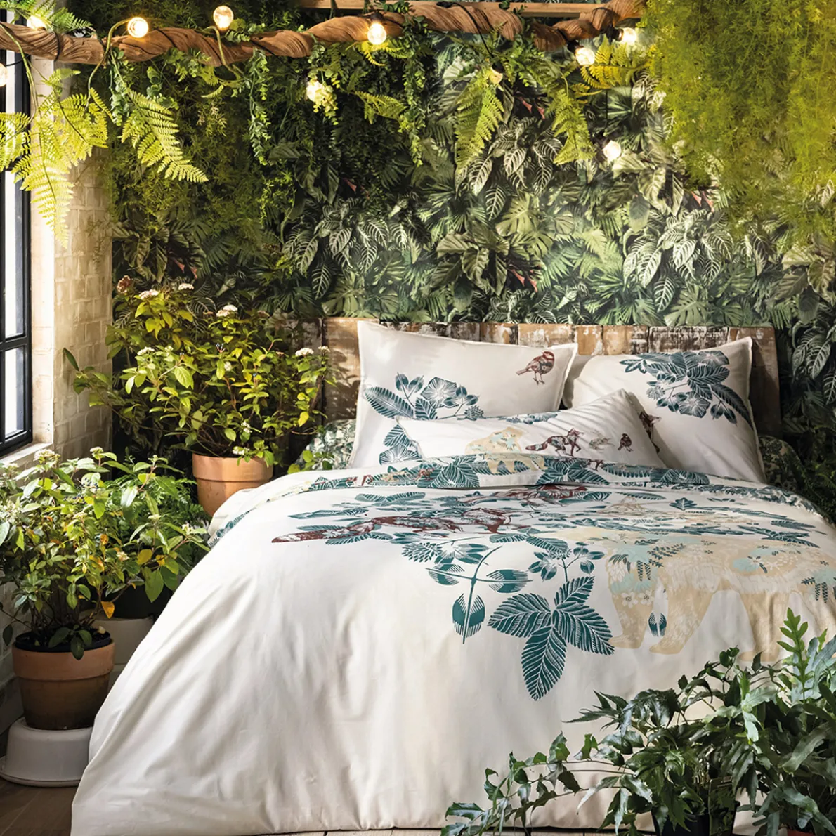 Une fable des bois Linge de lit