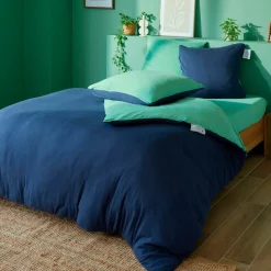 Uni jersey Housse de couette et taie d'oreiller