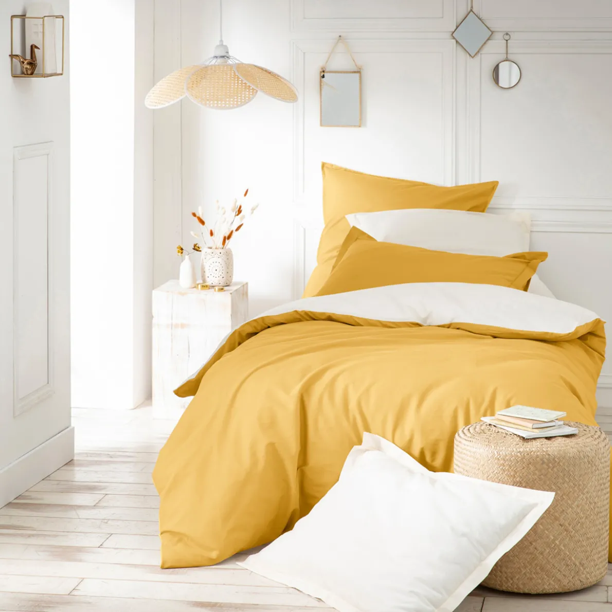 Unis lit Housse de couette