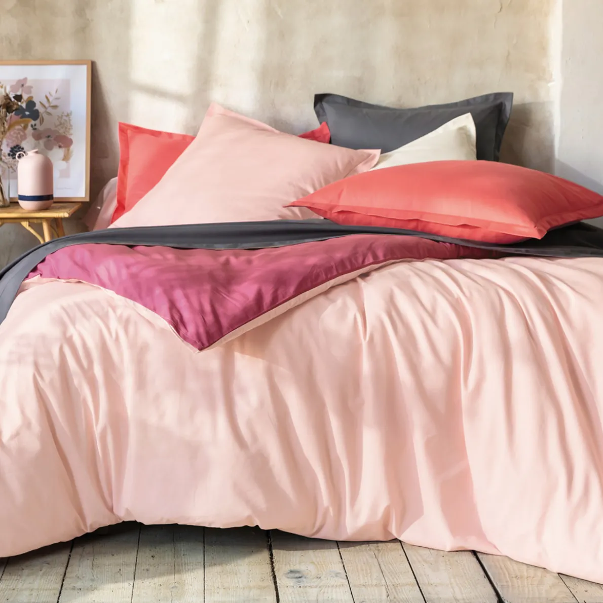 Unis lit Housse de couette