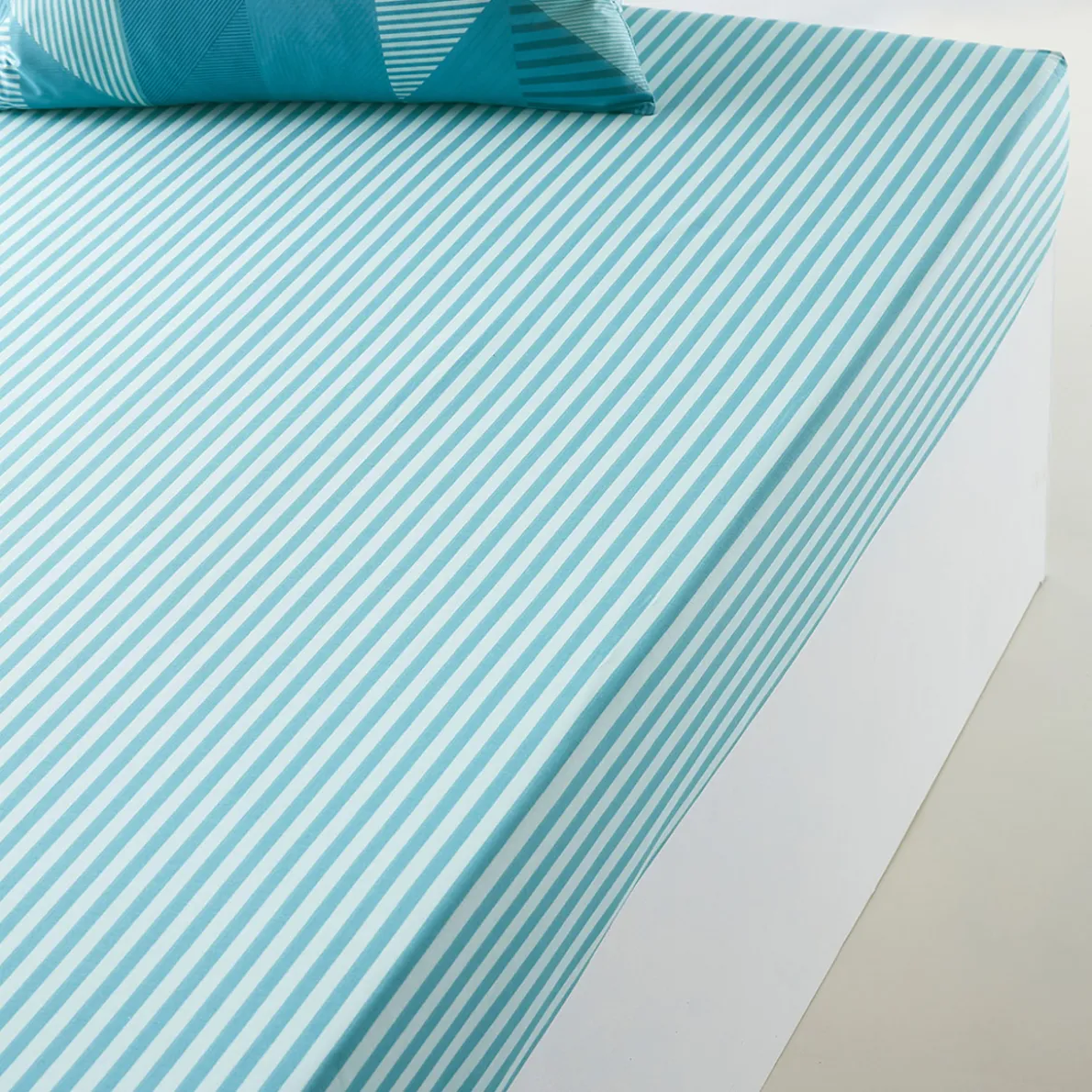 Variations turquoise Linge de lit