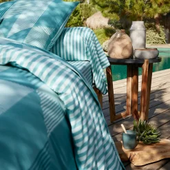 Variations turquoise Linge de lit